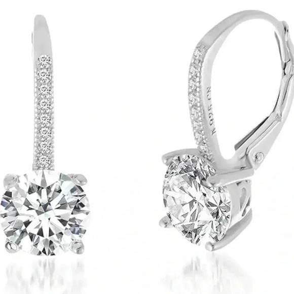 Mia Sarine Jewelry - Mia Sarine Lever Back Sterling Silver Earrings New